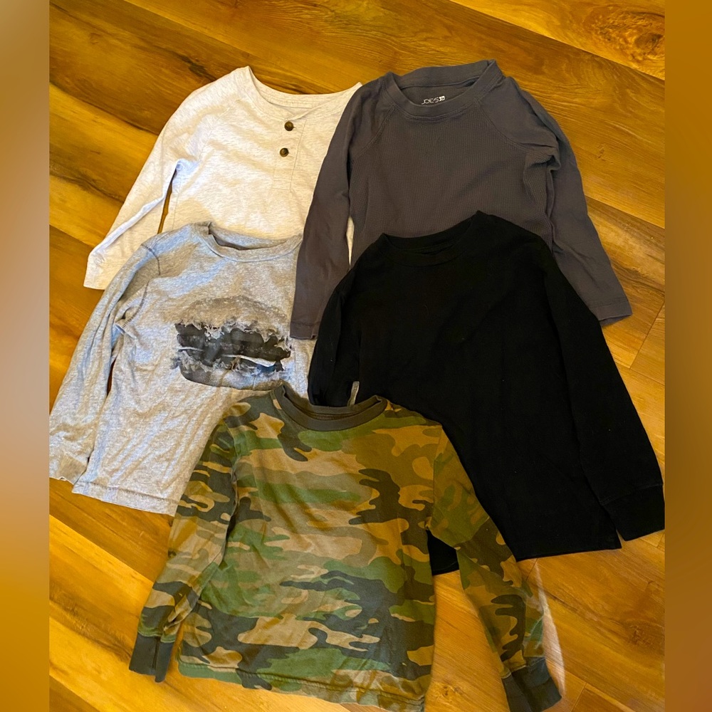 Boys long sleeved shirts lot of 5